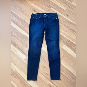 True Religion Halle Mid Rise Super Skinny Jeans